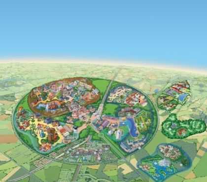 plattegrond themaparken disneyland parijs